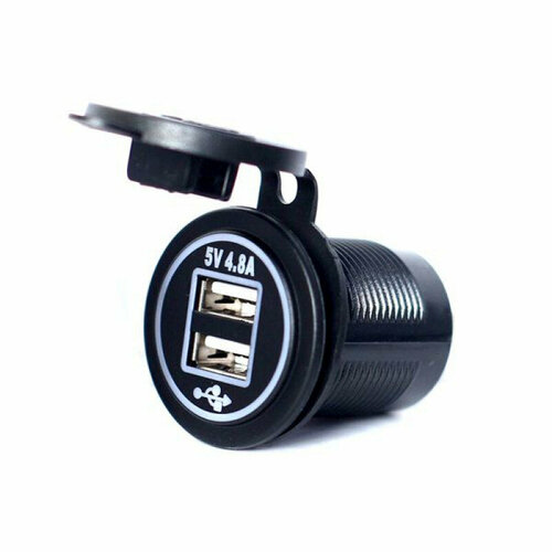 Разъем USB в авто MRM SC4 (Круглый) 4.8A