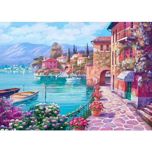 Моющиеся виниловые фотообои GrandPiK Мотивы Сен Ким Италия, 420х300 см