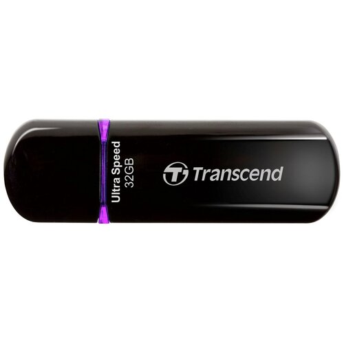 Флешка Transcend JetFlash 600 32 GB 1 шт. черный/фиолетовый