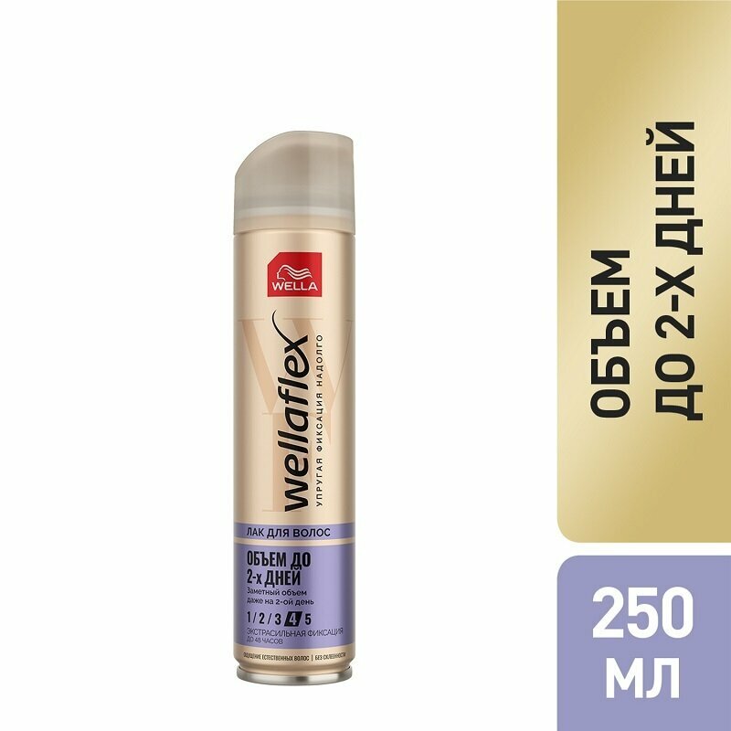 Лак для волос Wellaflex Объем до 2х дней Экстрасильная фиксация 250мл Interspray - фото №3