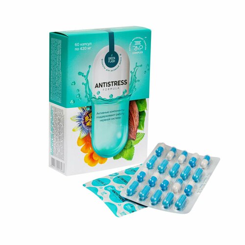 Greenflash Antistress Formula Гринфлеш Антистресс Формула, 60 капсул по ...