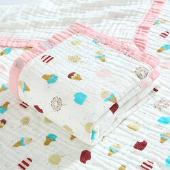 Муслиновый плед для малыша и детей 110*110, 6 слойное, муслиновое полотенце, муслиновое одеяло