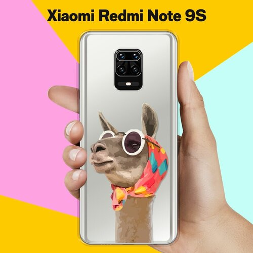 Силиконовый чехол Лама в очках на Xiaomi Redmi Note 9S силиконовый чехол лама в очках на xiaomi redmi note 7