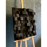 Акустический диффузор WOODPA Black 50x50 см