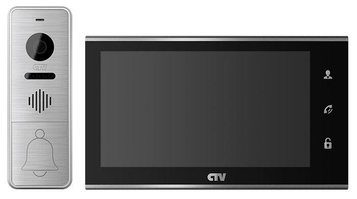 Комплект видеодомофона (Переговорное устройство) CCTV CTV-DP4705AHD Black