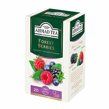 Чай травяной Ahmad Tea Forest Berries лесные ягоды в пакетиках, 20х2 г - фото №14