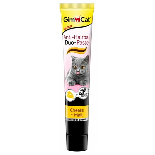 Пищевая добавка GimCat Anti-Hairball Duo-Paste Cheese+Malt 50 г 50 мл