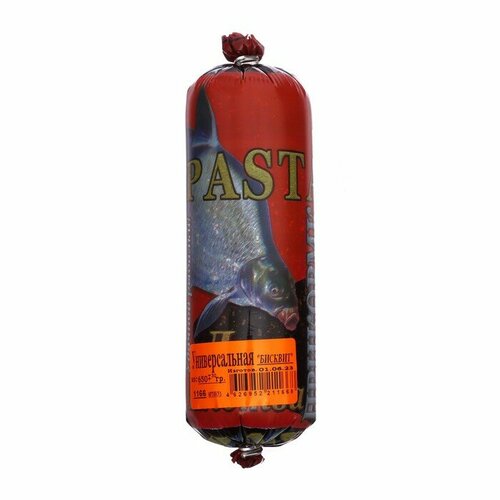 фото Fishka прикормка универсальная паста, бисквит, 650 г