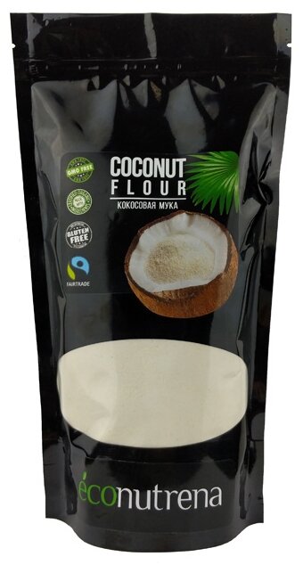 Мука Econutrena кокосовая, 0.5 кг