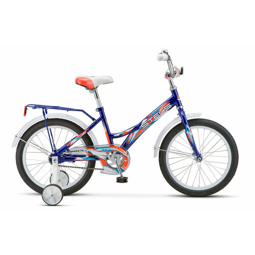 фото Велосипед детский двухколесный 18" stels talisman z010 синий для детей от 5 до 7 лет на рост 105-130см (требует финальной сборки)