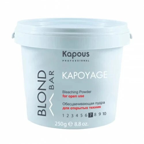 Обесцвечивающая пудра Kapous Blond Bar Kapoyage для открытых техник 250гр