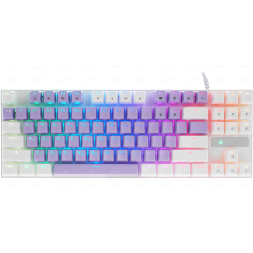 Клавиатура для компьютера, клавиатура игровая, клавиатура с подсветкой, DEXP Widow PRO, фиолетовая