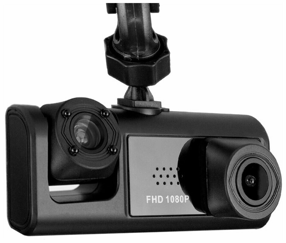 Видеорегистратор BLACK BOX T R с 3-мя камерами /перед зад салон/Full HD 1080P/дисплей 2 дюйма/Объектив 170 градусов/G-сенсор/Дата/Время/Микрофон