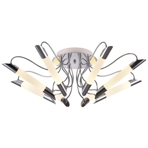 Люстра светодиодная IDLamp Milada 401/8PF-LEDChrome, 48 Вт, кол-во ламп: 8 шт., цвет: хром