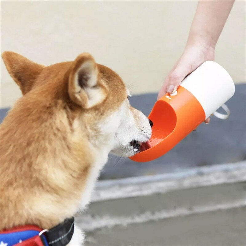 Поилка для собак Moestar Rocket Pet Portable Bottle, оранжевый - фотография № 3