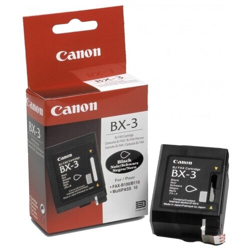 Картридж Canon BX-3 (0884A002), 1000 стр, черный