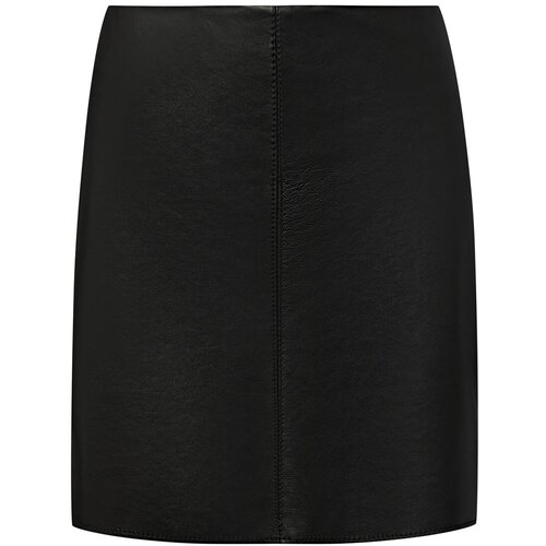 Юбка, мини, подкладка, размер XS, черный