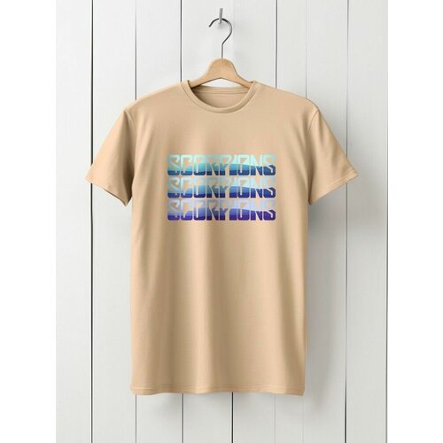 фото Футболка твоя футболка!, размер xxl, бежевый