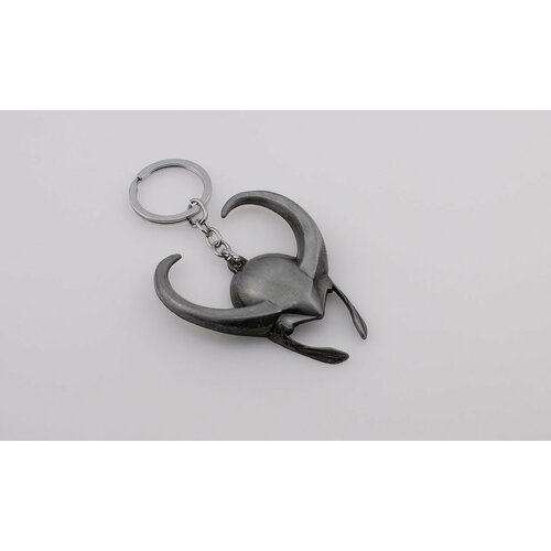 Брелок, серебряный, коричневый