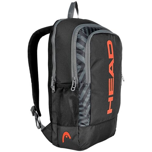 Рюкзак HEAD Base Backpack 17L, Black/Orange комплект из двух рюкзаков рюкзак черный celebrity универсальный количество лямок 2