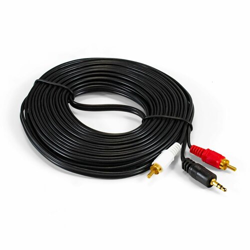 Кабель аудио ExeGate EX-CCA-458-10.0 (3.5mm Jack M/2xRCA M, 10м, позолоченные контакты) EX294735RUS кабель аудио exegate ex cca 458 1 5 3 5mm jack m 2xrca m 1 5м позолоченные контакты ex294734rus