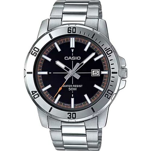 Наручные часы CASIO Collection Men MTP-VD01D-1E2, черный, серебряный casio mtp vd01 5e