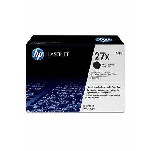 Картридж HP C4127X, черный compatible new rg5 5281 tray 1 separation pad assembly for laserjet 4000 4000n 4000t 4000tn 4050 4050n 4050t 4050tn 4100 4100