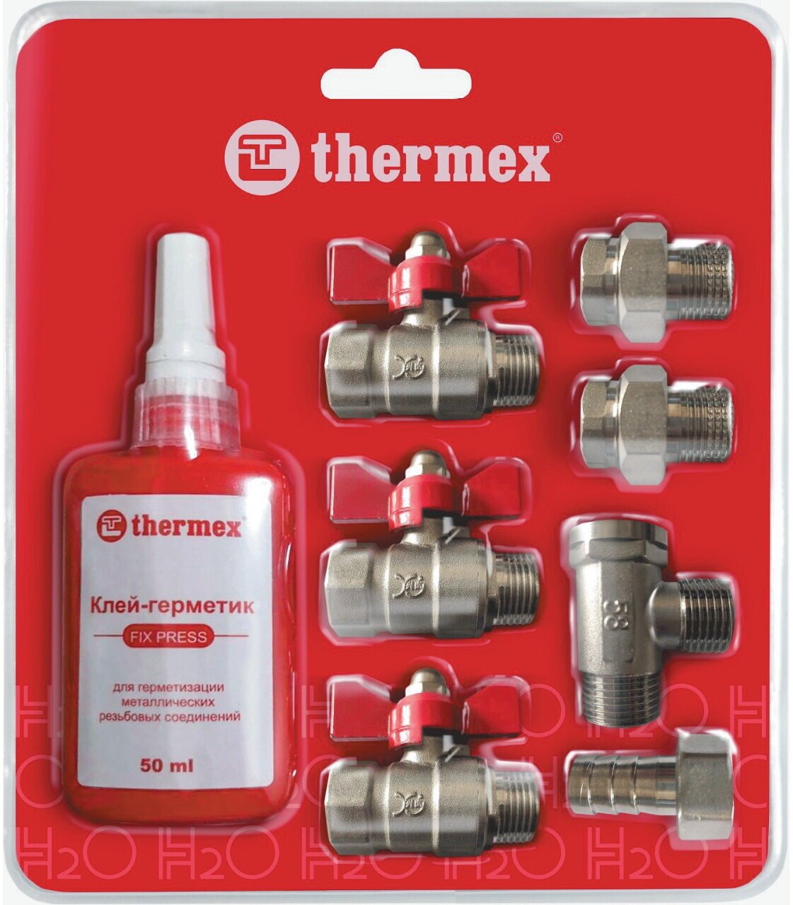 Набор монтажный THERMEX 1/2" для установки водонагревателя, со сливом, блистер