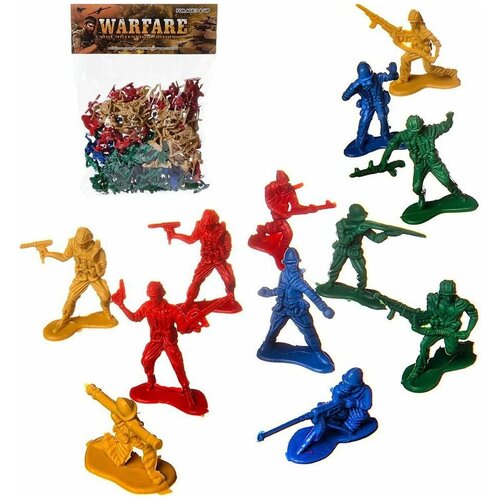 Набор фигурок Junfa toys Warfare 2021-144, 144 шт., мультиколор