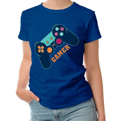 фото Футболка roly, размер l, синий