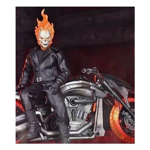 Призрачный Гонщик на Адском Байке фигурка, Ghost Rider and Hell Cycle