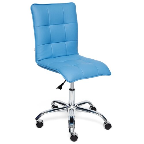 фото Компьютерное кресло TetChair Zero, обивка: искусственная кожа, цвет: голубой