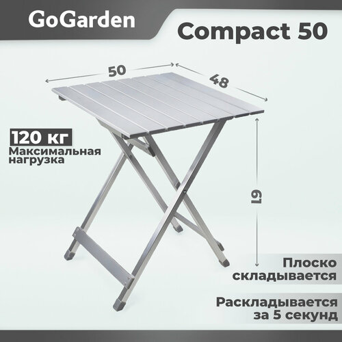 Стол Go Garden Compact 50 серый стол go garden pula 50371