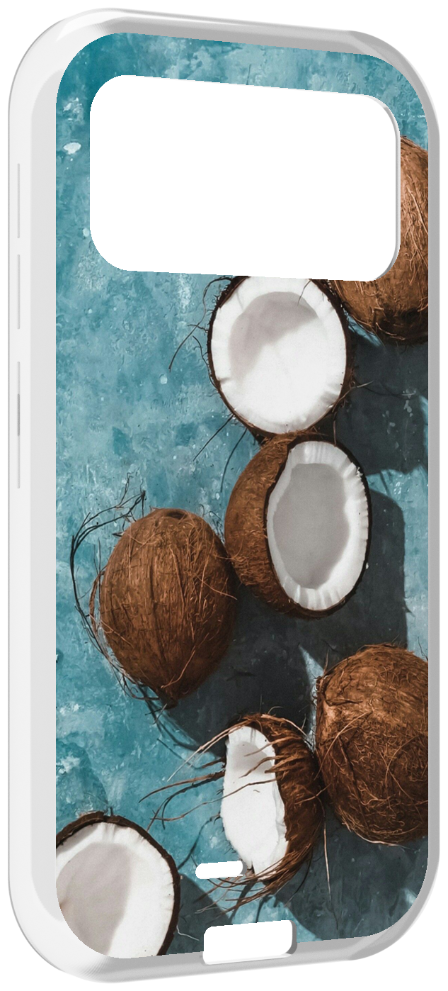 Чехол MyPads красивые-кокосы для Oukitel F150 H2022 задняя-панель-накладка-бампер