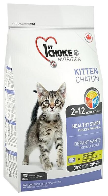 1st Choice - Корм для котят здоровый старт, цыпленок (Healthy start) 10 кг