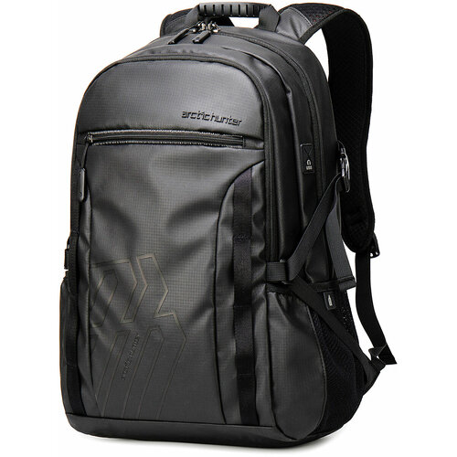 Рюкзак для ноутбука, спортивный, школьный, мужской B00381 черный