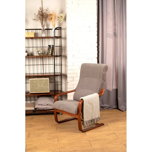 Кресло-качалка Релакс велюр Графит