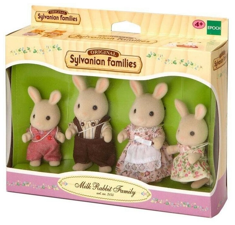 Игровой набор Sylvanian Families Жители страны Сильвании Семья молочных кроликов - фото №2