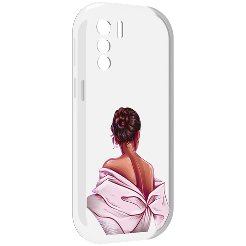 Чехол MyPads девушка-со-спины женский для UleFone Note 13P задняя-панель-накладка-бампер чехол mypads девушка со статуей женский для ulefone note 13p задняя панель накладка бампер