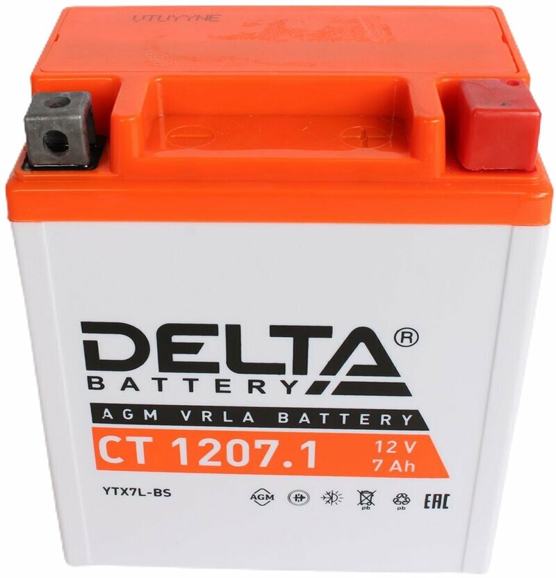 Аккумуляторная батарея DELTA СТ 1207.1 YTX7L-BS