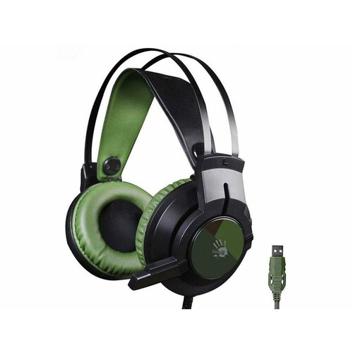 Гарнитура A4Tech Bloody J450 черныйзеленый 22м 401100₽