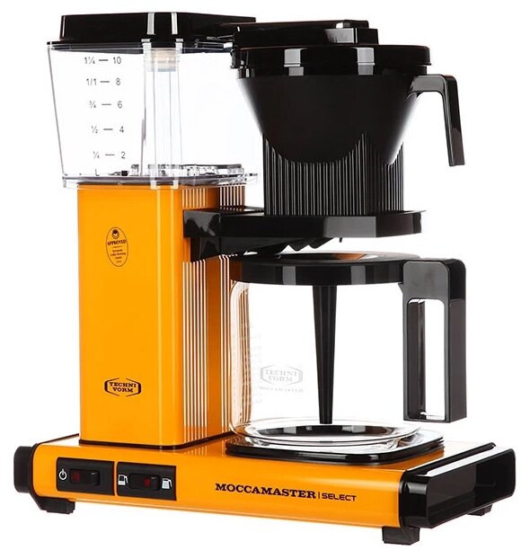 Профессиональная капельная кофеварка Moccamaster KBG Select, перечно-желтый, 53984 - фотография № 1