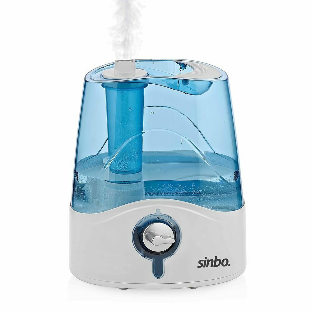 фото Увлажнитель воздуха SINBO SAH-6107 белый / ультразвуковой увлажнитель воздуха / настольный увлажнитель / с подсветкой
