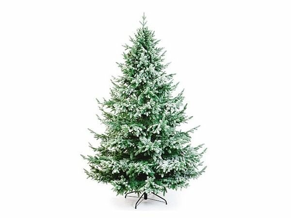 Искусственная елка Шотландия заснеженная 180 см, литая 100%, CRYSTAL TREES KP4018S