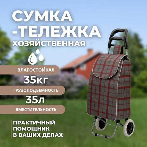 Сумка-тележка Koleso, 35 л95, серый