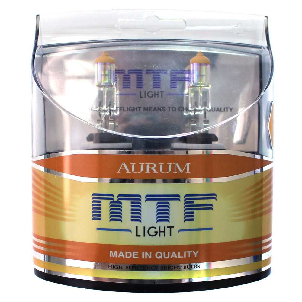 Лампа автомобильная галогенная MTF Light AURUM HAU1280 Н27(880) 12V 27W 3000К PG13 2 шт