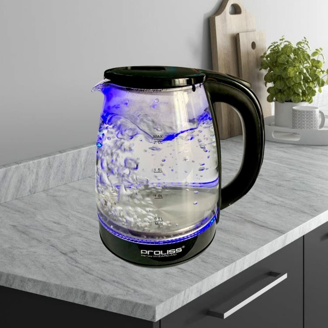 Чайник электрический стеклянный с подсветкой Proliss PRO-2126 2000 Вт, 2л - фотография № 10