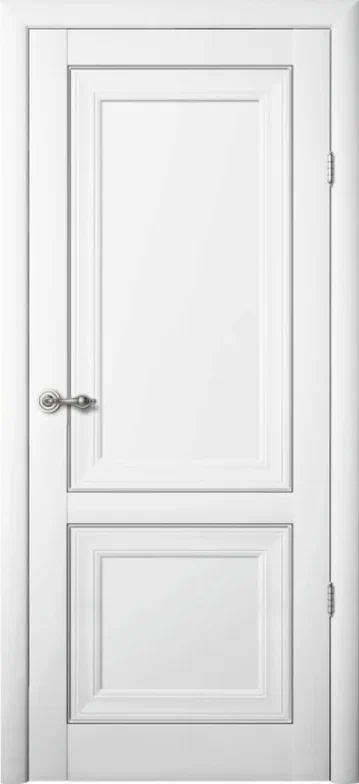 Межкомнатная дверь (комплект) Albero Прадо Винил / Белый / Глухое 80х200