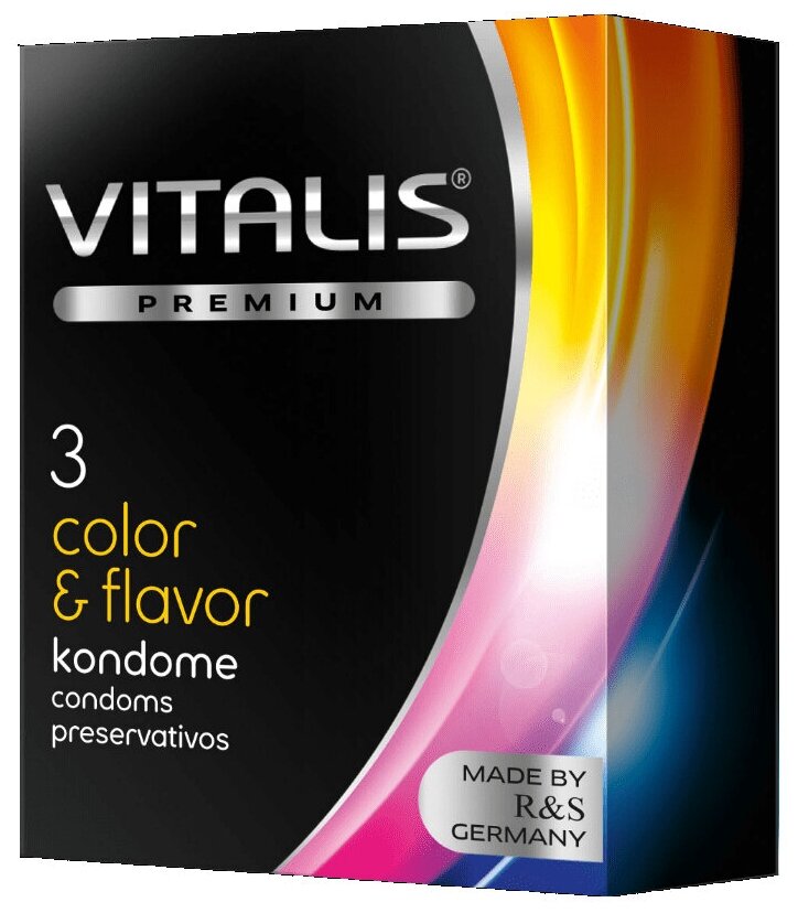 Презервативы VITALIS Color & Flavor, 3 шт.