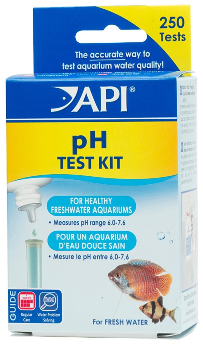 Набор API PH Test Kit для измерения уровня pH в пресной воде